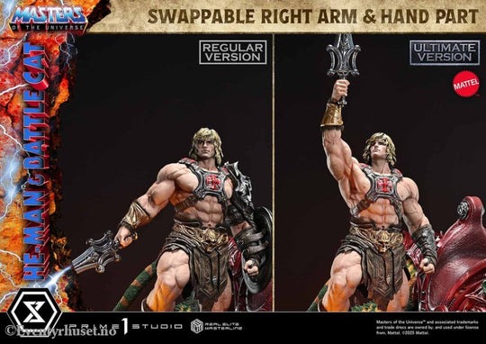 Masters of the Universe Real Elite Masterline Series Statue 1/4 He-Man & Battle Cat Ultimate Bonus Version 86 cm