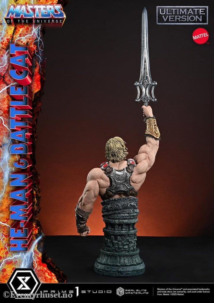 Masters of the Universe Real Elite Masterline Series Statue 1/4 He-Man & Battle Cat Ultimate Bonus Version 86 cm