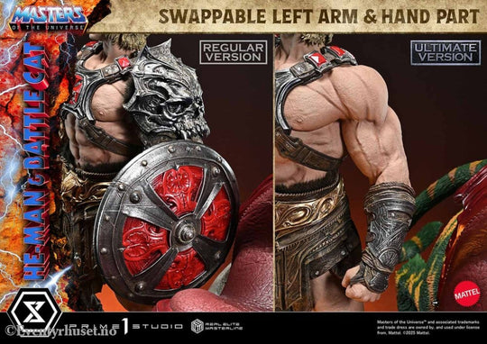 Masters of the Universe Real Elite Masterline Series Statue 1/4 He-Man & Battle Cat Ultimate Bonus Version 86 cm