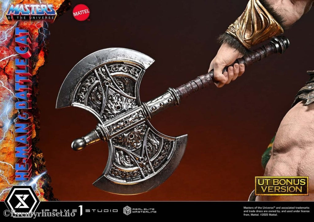 Masters of the Universe Real Elite Masterline Series Statue 1/4 He-Man & Battle Cat Ultimate Bonus Version 86 cm