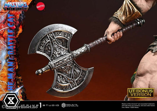 Masters of the Universe Real Elite Masterline Series Statue 1/4 He-Man & Battle Cat Ultimate Bonus Version 86 cm