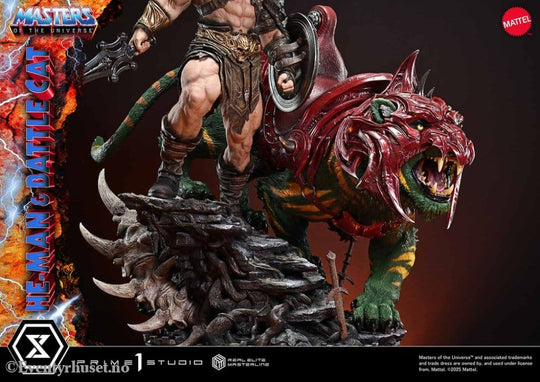 Masters of the Universe Real Elite Masterline Series Statue 1/4 He-Man & Battle Cat Ultimate Bonus Version 86 cm