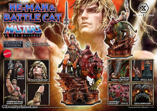 Masters of the Universe Real Elite Masterline Series Statue 1/4 He-Man & Battle Cat Ultimate Version 86 cm Collectibles