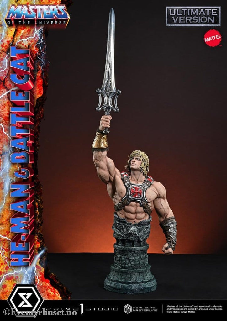 Masters of the Universe Real Elite Masterline Series Statue 1/4 He-Man & Battle Cat Ultimate Version 86 cm Collectibles