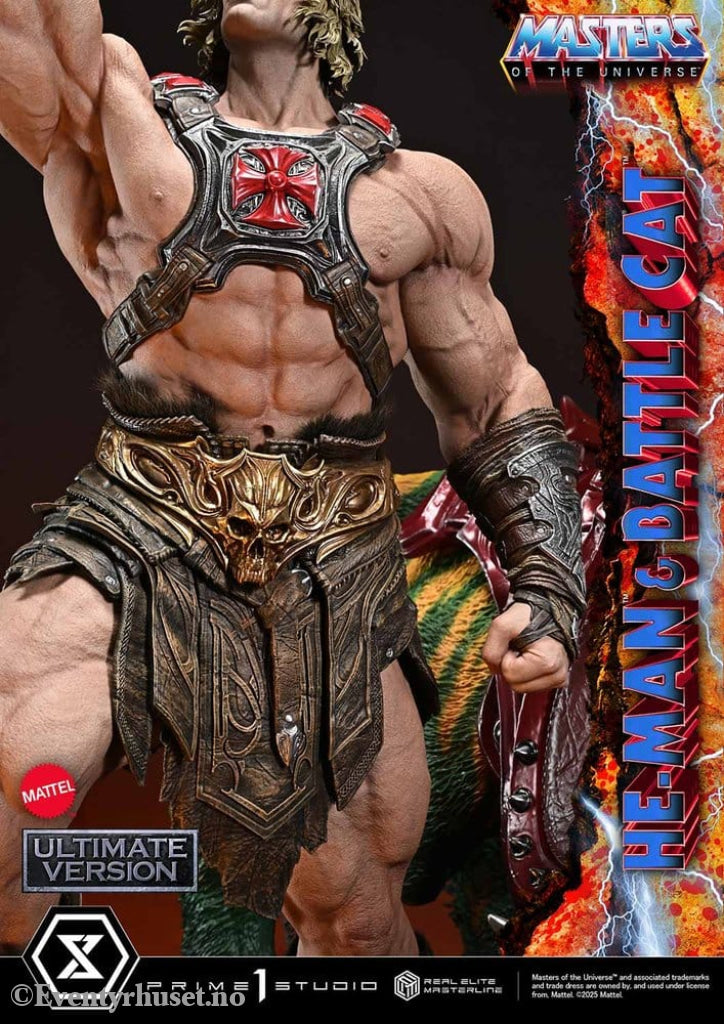 Masters of the Universe Real Elite Masterline Series Statue 1/4 He-Man & Battle Cat Ultimate Version 86 cm Collectibles