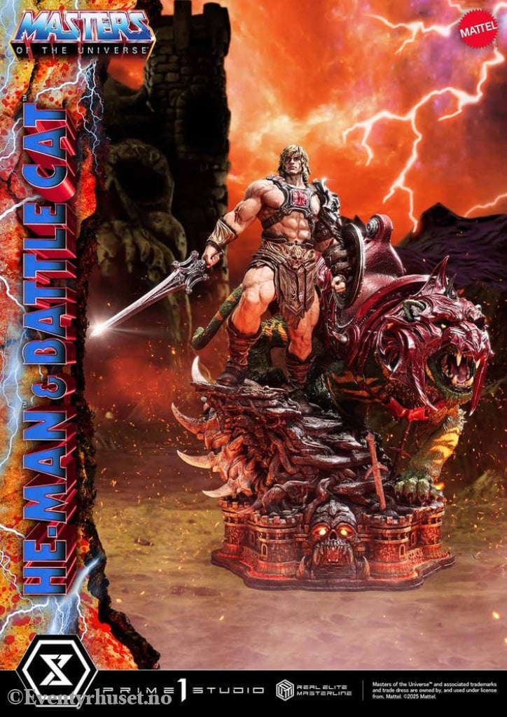 Masters of the Universe Real Elite Masterline Series Statue 1/4 He-Man & Battle Cat Ultimate Version 86 cm Collectibles