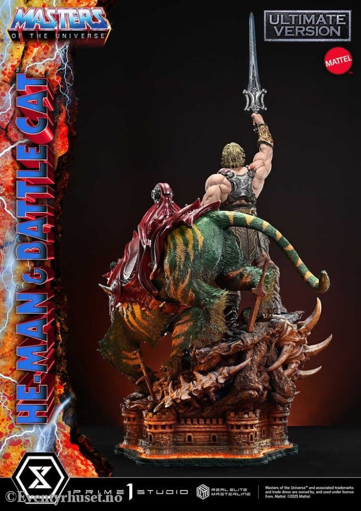 Masters of the Universe Real Elite Masterline Series Statue 1/4 He-Man & Battle Cat Ultimate Version 86 cm Collectibles