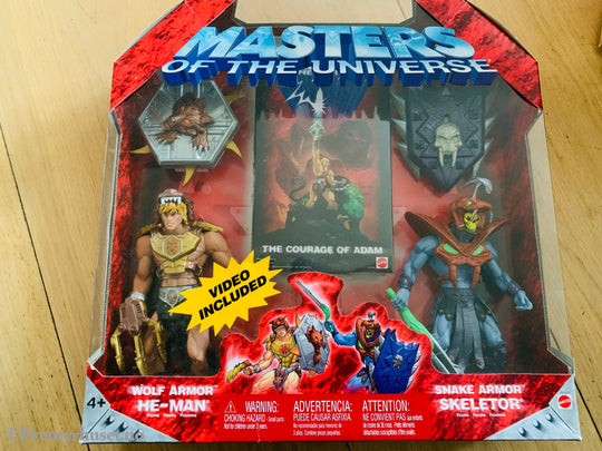 Masters of the Universe – Wolf Armor He-Man & Snake Armor Skeletor Gift Set (2003). Pent brukt.