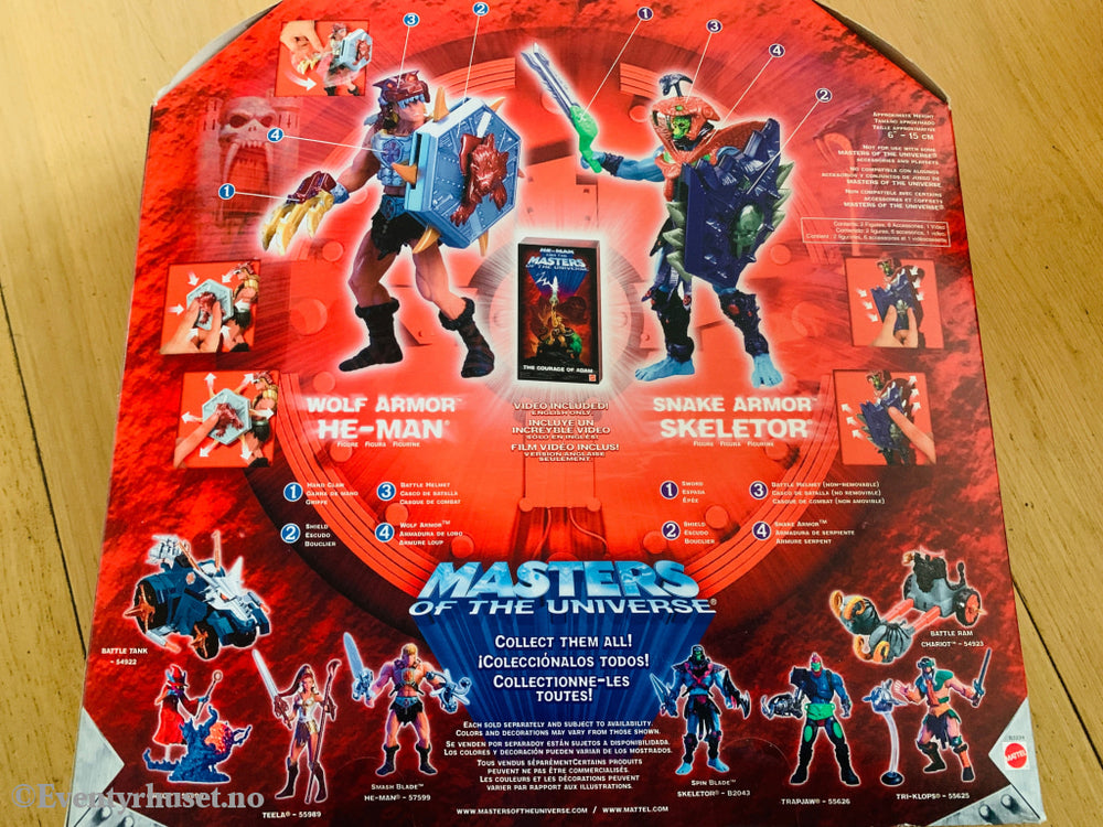 Masters of the Universe – Wolf Armor He-Man & Snake Armor Skeletor Gift Set (2003). Pent brukt.