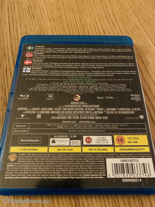 Matrix. 1999. Blu Ray. Blu-Ray Disc