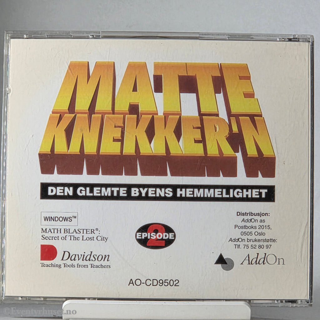 Matte-knekker'n: Den glemte byens hemmelighet. PC.