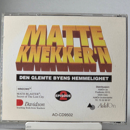 Matte-knekker'n: Den glemte byens hemmelighet. PC.