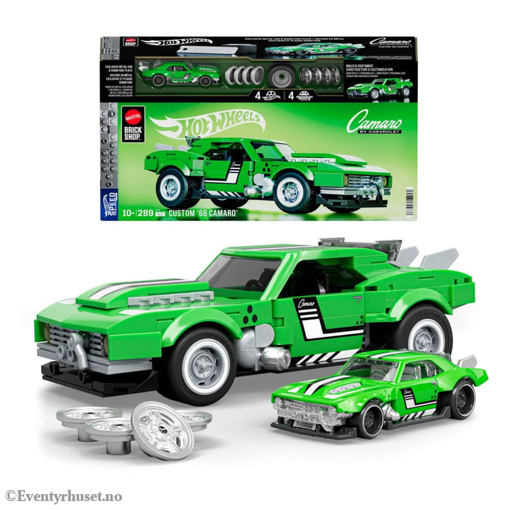 Mattel Brick Shop Hot Wheels Speed Series Building Set 1/32 Custom ’68 Camaro Collectibles