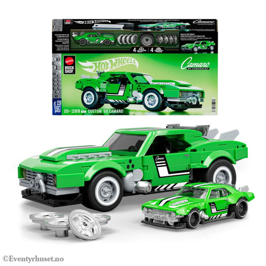 Mattel Brick Shop Hot Wheels Speed Series Building Set 1/32 Custom ’68 Camaro Collectibles