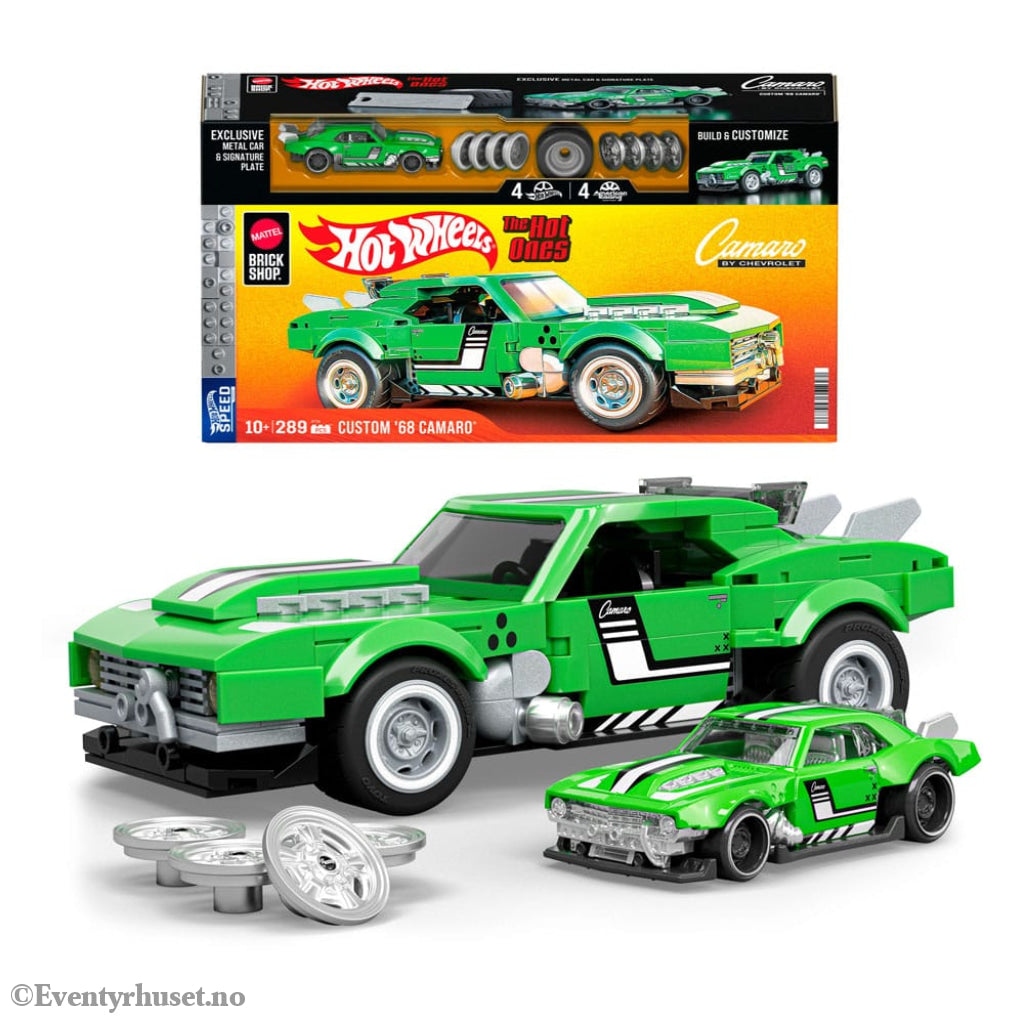 Mattel Brick Shop Hot Wheels Speed Series Building Set 1/32 Custom ’68 Camaro Collectibles