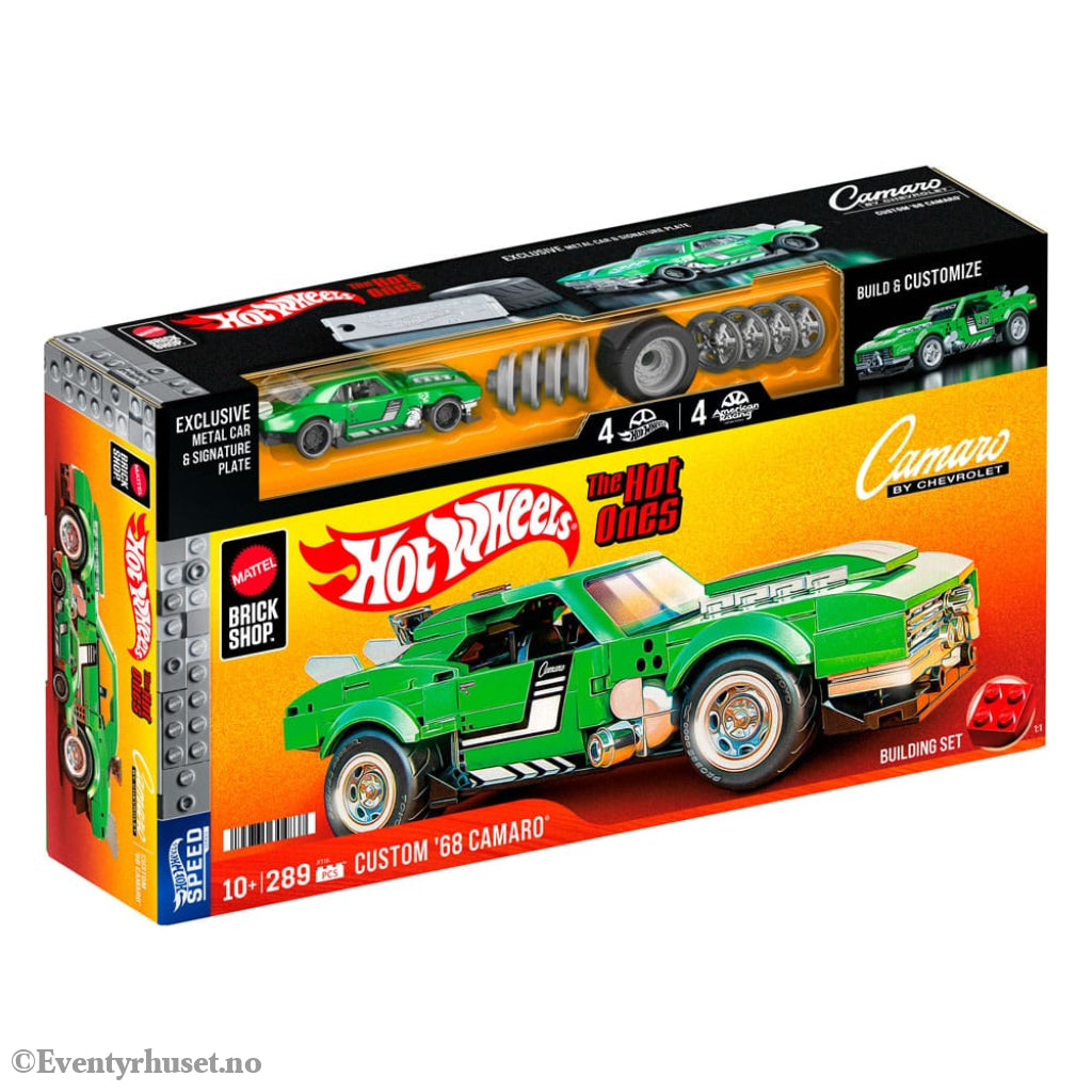 Mattel Brick Shop Hot Wheels Speed Series Building Set 1/32 Custom ’68 Camaro Collectibles