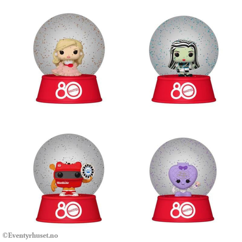 Mattel by Loungefly Snowglobes Blind Retro Toy Display (12) Fashion & Accessories