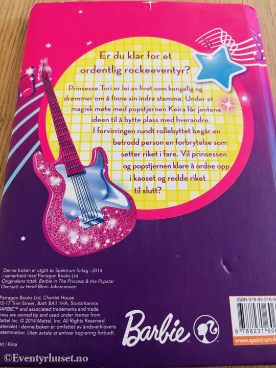 Mattel / Spektrum, 2012, Barbie: Prinsessen og popstjernen. Bok Dorling Kindersley / Egmont Film