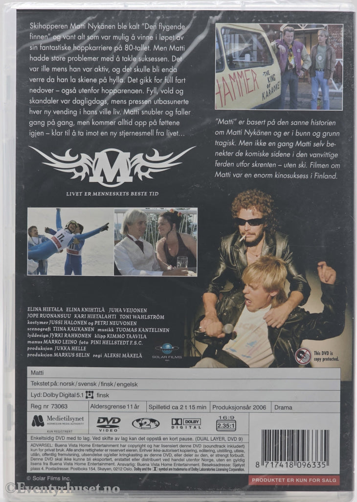 Matti – Livet er menneskets beste tid. 2006. DVD. Ny i plast!