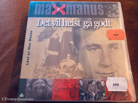 Max Manus Leser - Det Vil Helst Gå Godt. Lydbok På 6 Cd. Ny I Plast!