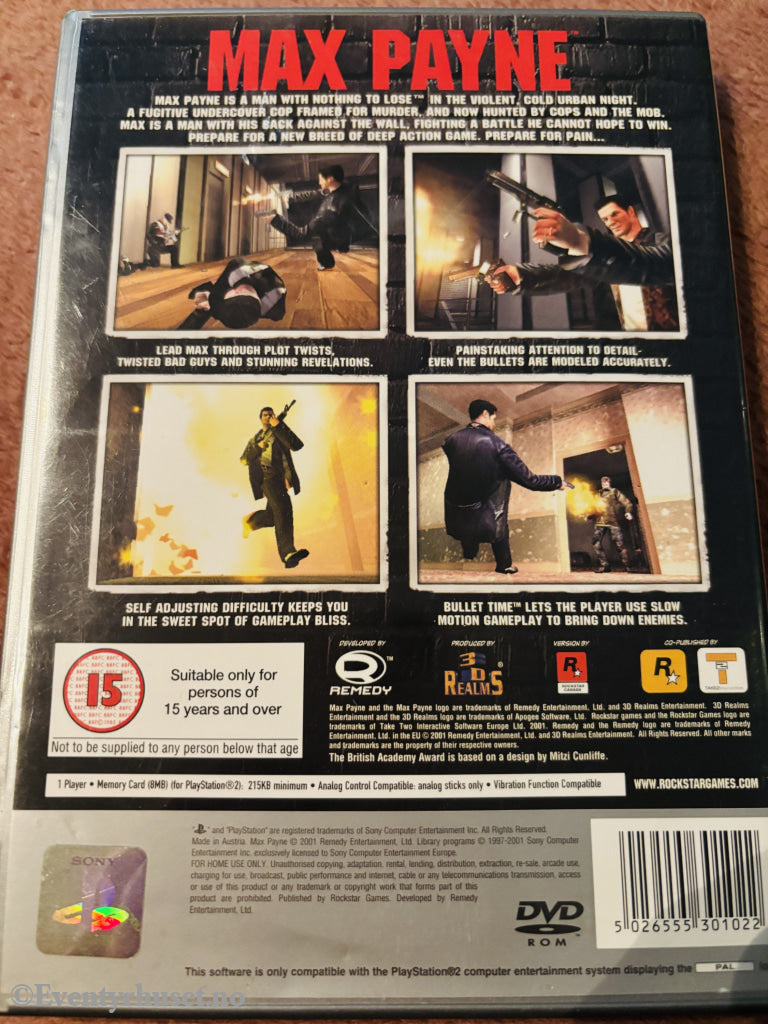 Max Payne. PS2.