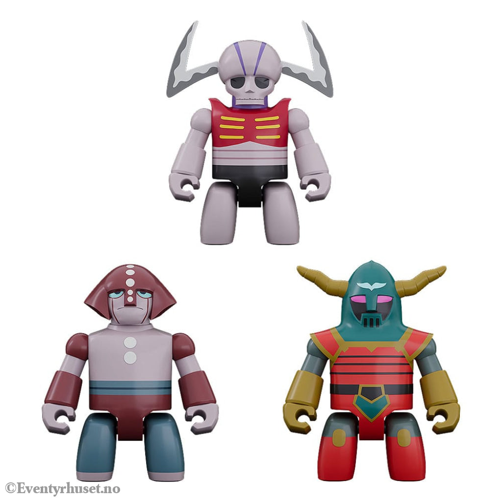 Mazinger Z Brickroid Action Figure Mechanical Beasts Set 1 5 cm Manga & Anime