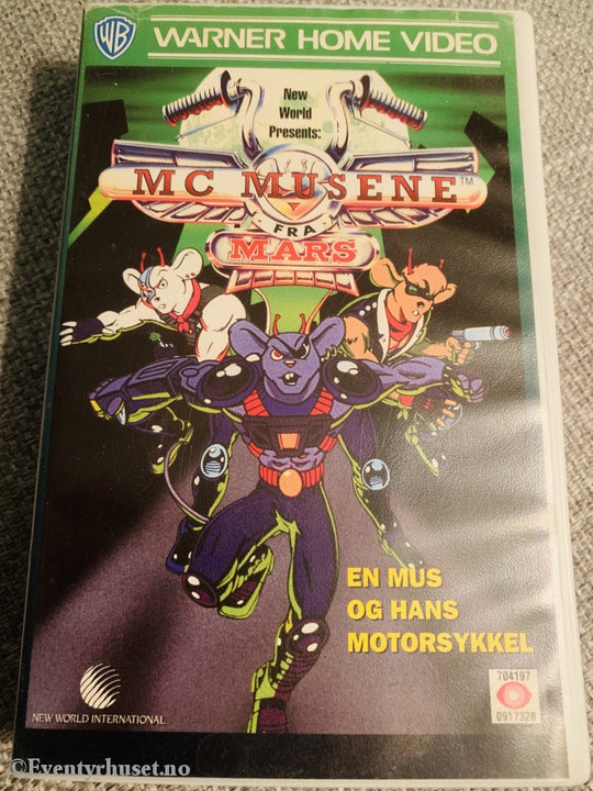 Mc Musene Fra Mars. 1994. En Mus Og Hans Motorsykkel. Vhs. Vhs