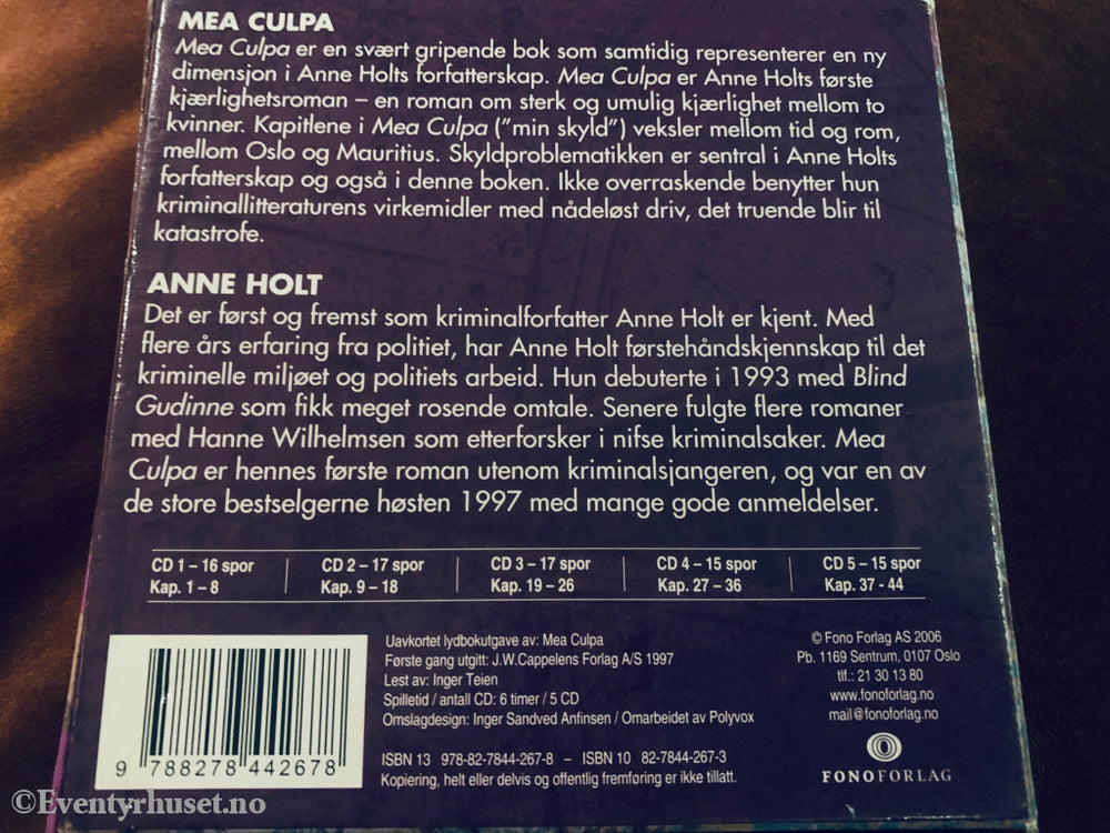 Mea Culpa: En historie om kjærlighet. Lydbok.