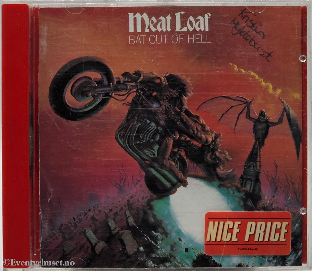 Meat Loaf. 1977. Bat Out of Hell. Musikk-CD.