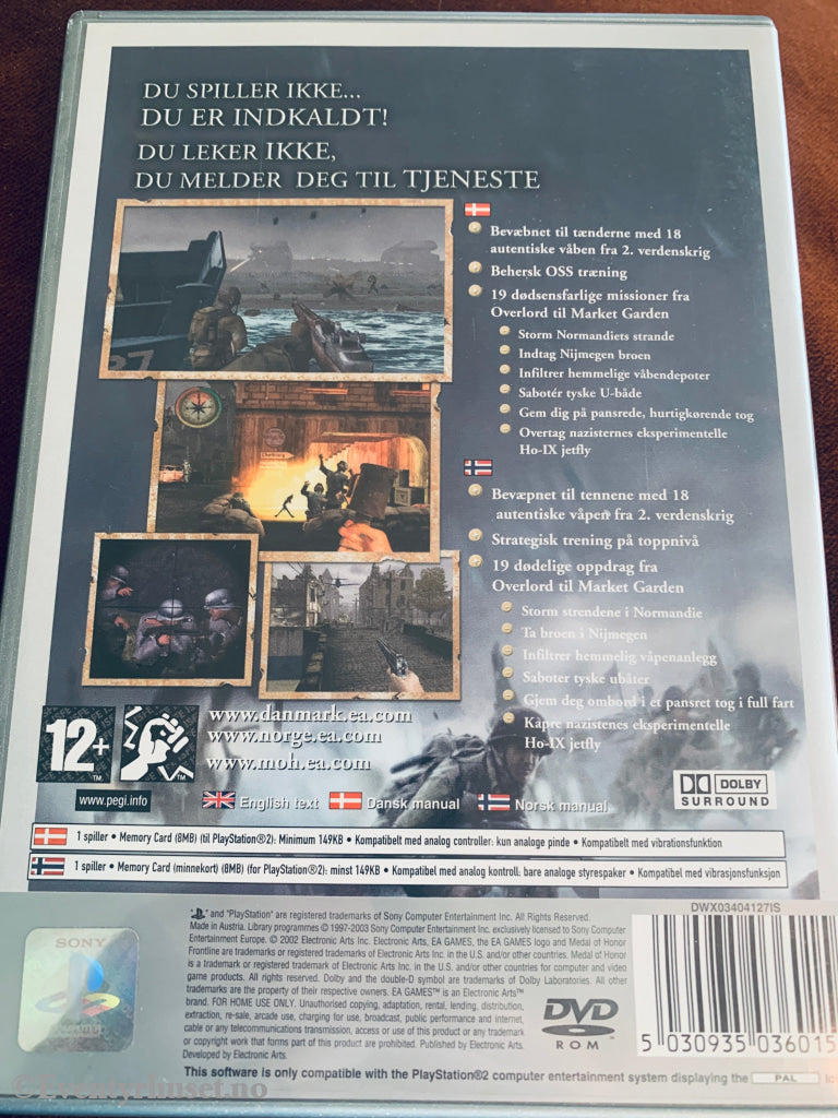 Medal of Honor: Frontline . PS2