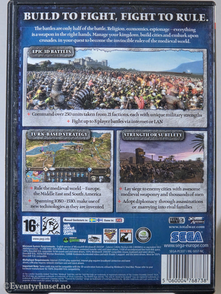 Medieval II: Total War. 2006. PC-spill.