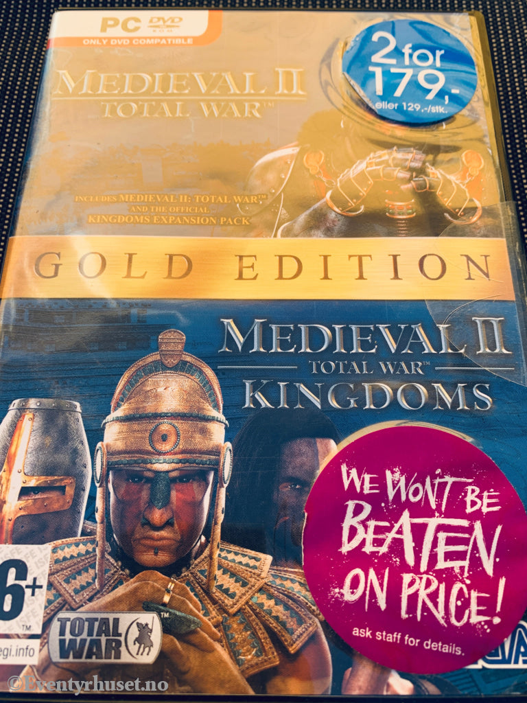 Medieval II: Total War – Gold Edition, 2007. PC-spill. Ny I plast!