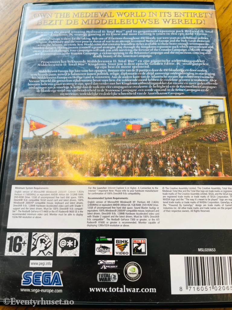 Medieval Ii Total War. Gold Edition. Pc - Spill. Pc Spill