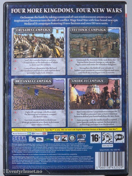 Medieval II: Total War – Kingdoms. 2007. PC-spill. Dorling Kindersley / Egmont Film