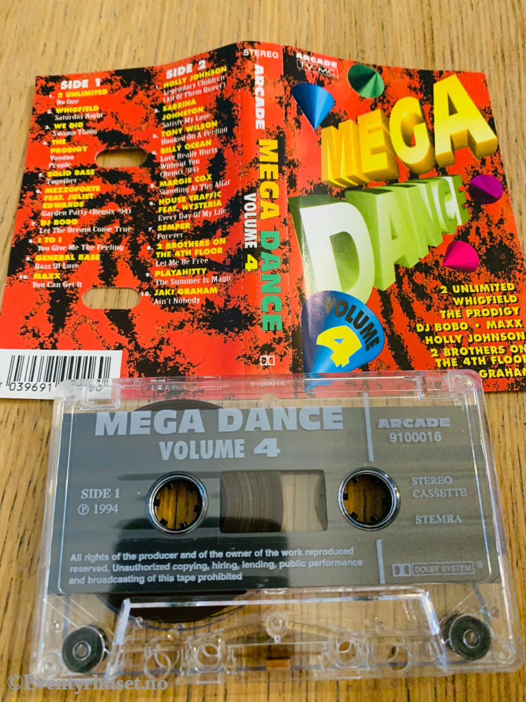 Mega Dance. Vol. 4. Kassett. Kassett (Mc)