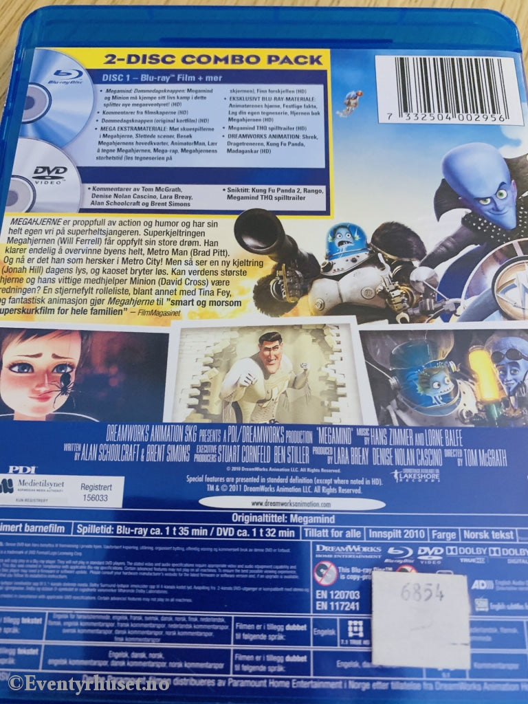 Megahjerne. Blu Ray + Dvd. Blu-Ray Disc