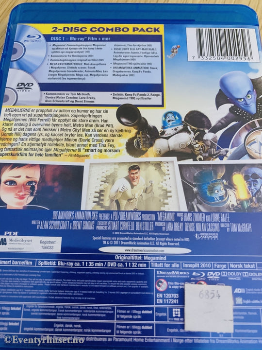 Megahjerne. Blu Ray + Dvd. Blu-Ray Disc