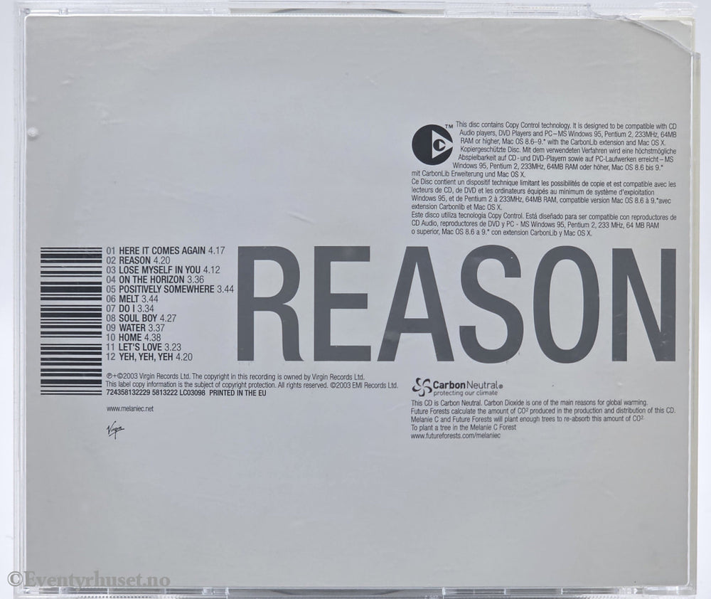 Melanie C. 1999. Northern Star. CD.