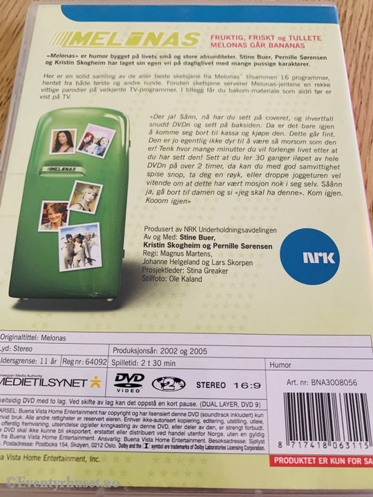 Melonas (Nrk). 2002 & 2005. Dvd. Dvd