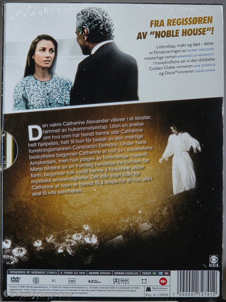 Memories of Midnight (1991). DVD. Ny i plast!