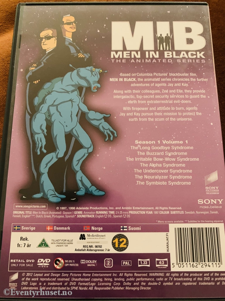 Men In Black. The Animated Series. Sesong 1. Vol. Dvd. Dvd
