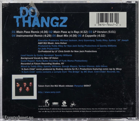 Men of Vizion. 1998. Do Tha Thangz (The Remix). CD