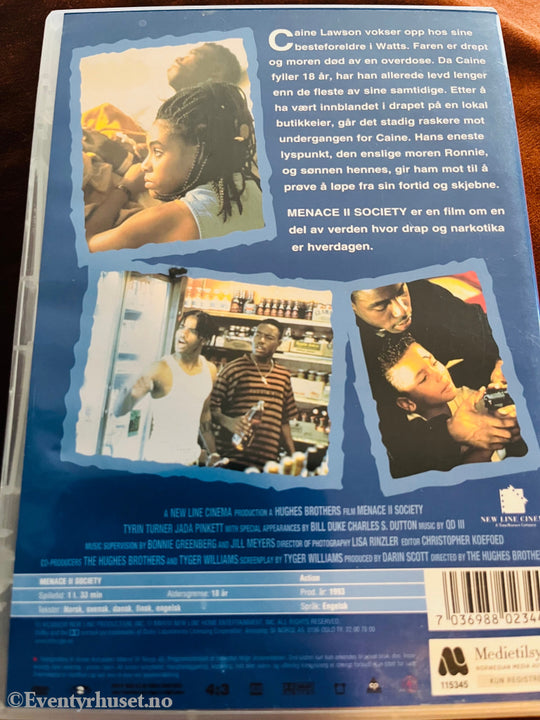 Menace Ii Society. Dvd. Dvd