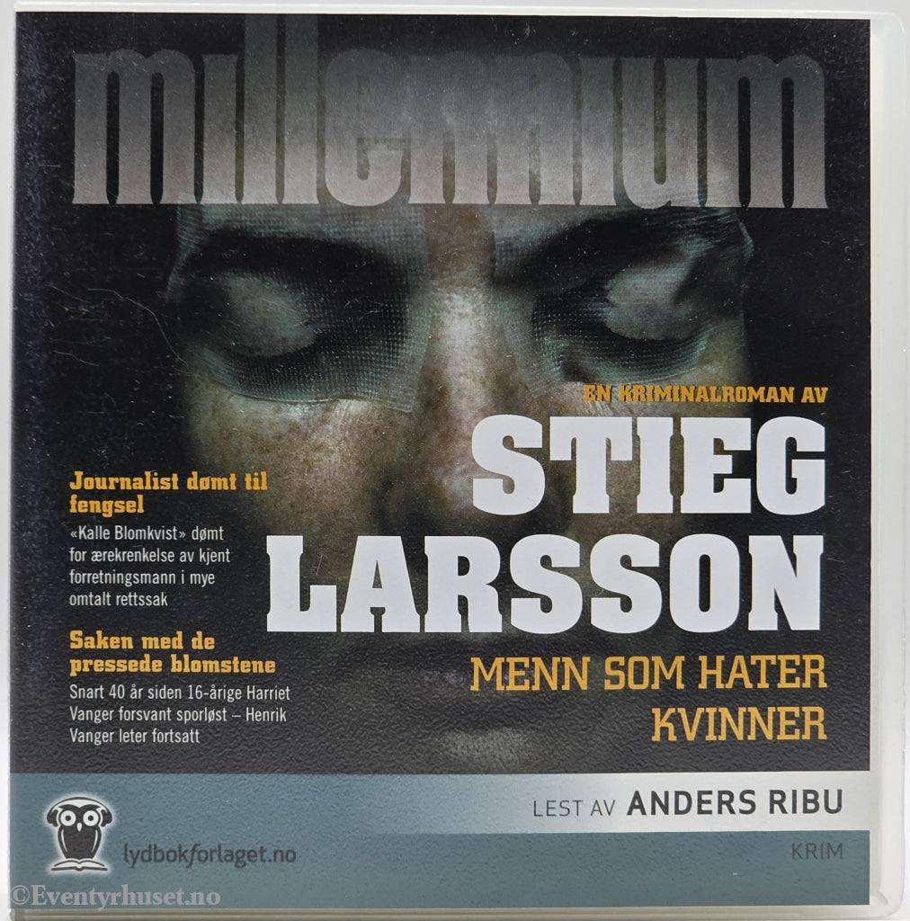 Menn som hater kvinner – Stieg Larsson . Lydbok på CD.