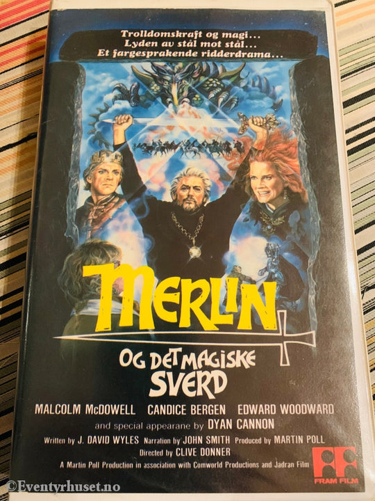 Merlin Og Det Magiske Sverd. 1983. Vhs Big Box. Box