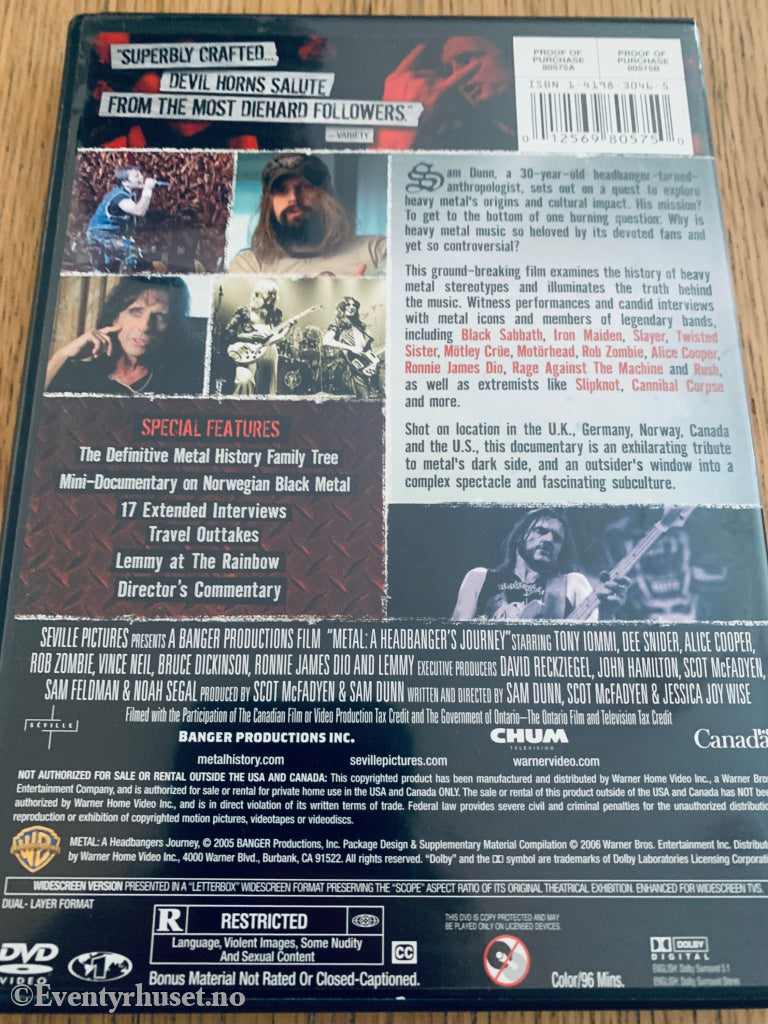 Metal: A Headbanger's Journey (2005). DVD