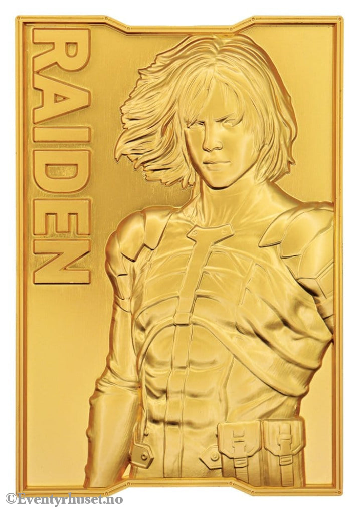Metal Gear Solid 2 Ingot Raiden 24k Gold Plated Limited Edition Collectibles