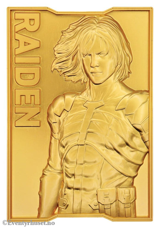 Metal Gear Solid 2 Ingot Raiden 24k Gold Plated Limited Edition Collectibles