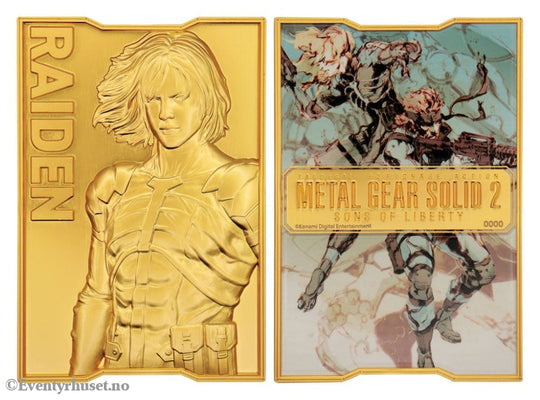 Metal Gear Solid 2 Ingot Raiden 24k Gold Plated Limited Edition Collectibles