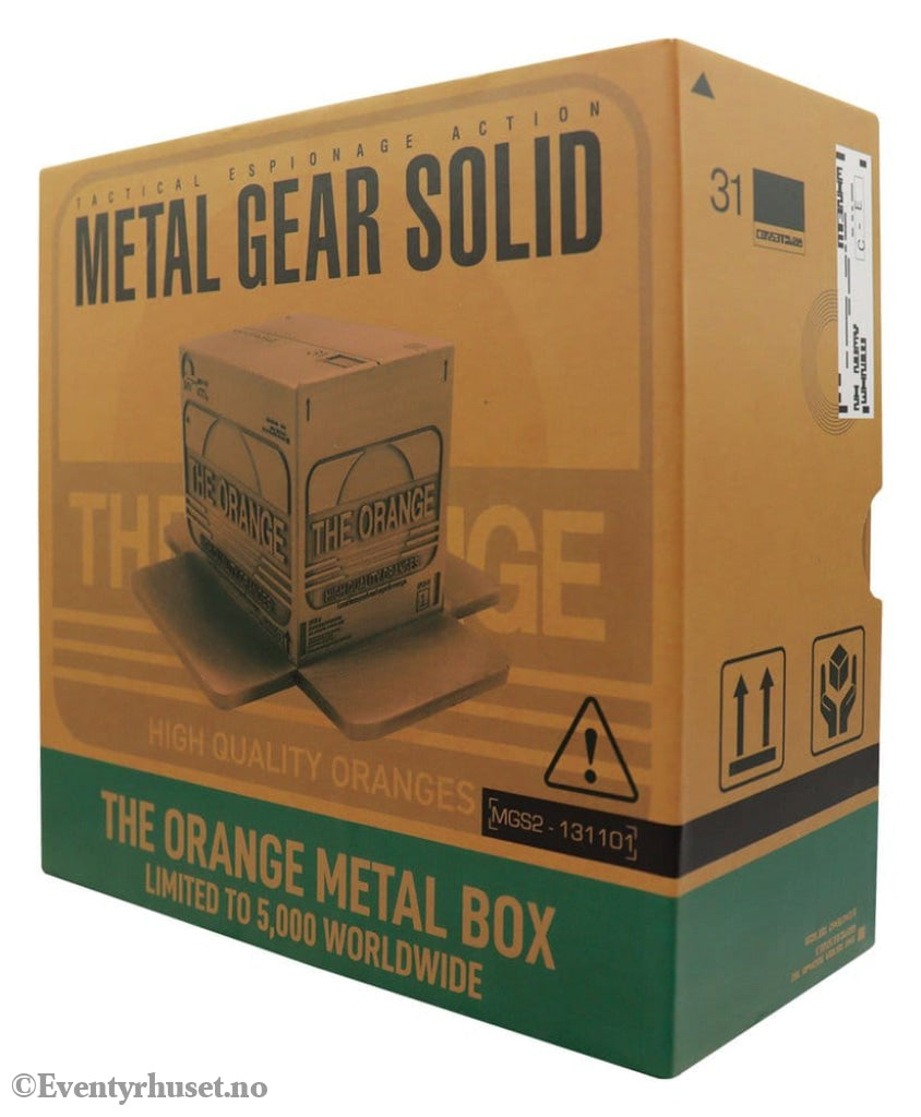 Metal Gear Solid 2 Replica Cardboard Box Antique Gold Collectibles